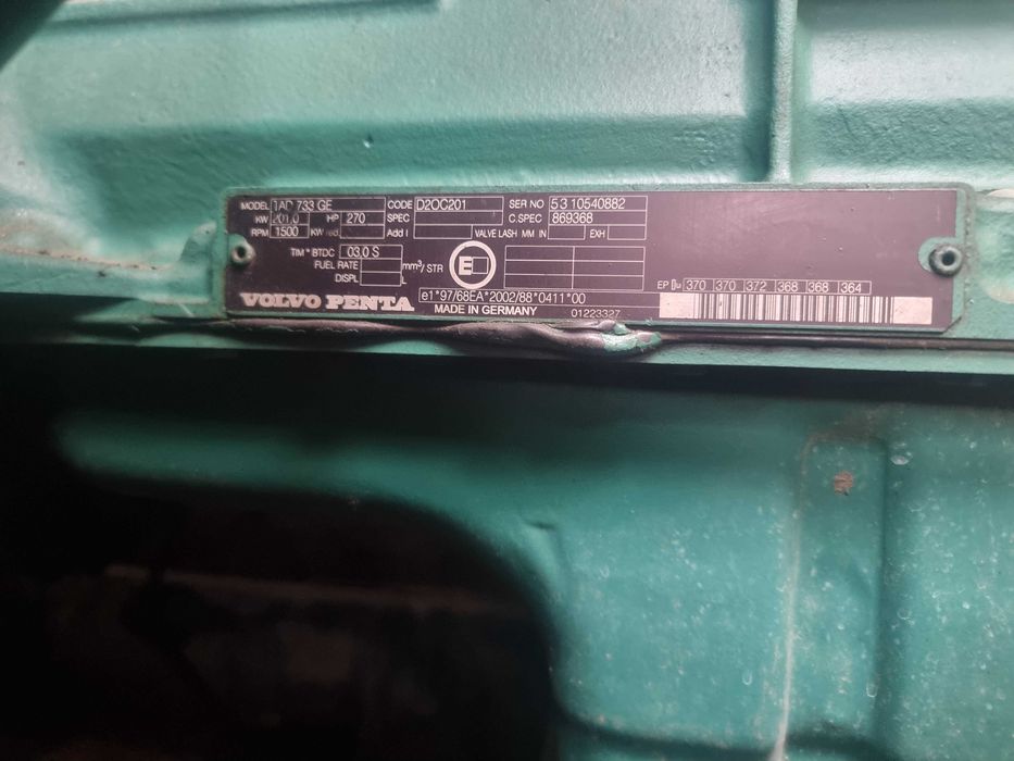 Gerador 200kVA (PRP) | 220kVA (LTP) 230V/400V 50Hz Volvo Penta