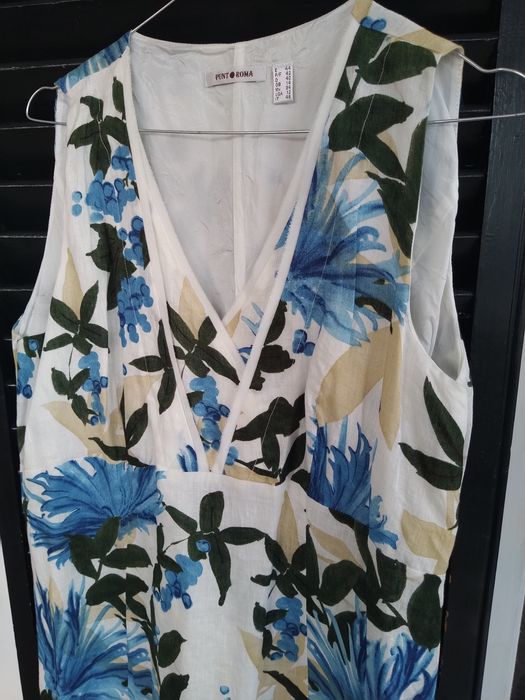 Vestido floral - Punto Roma - Tamanho 42