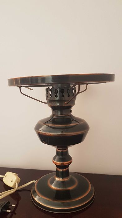 Stylowa lampa stołowa gabinetowa vintage, retro, PRL
