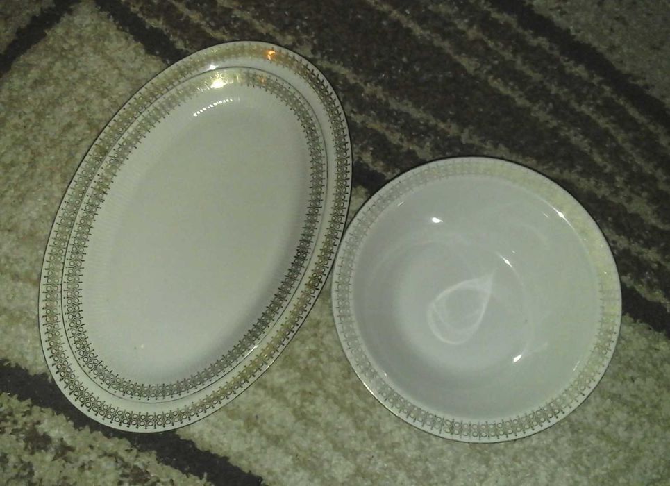 półmiski i misa firma Colditz lata PRL