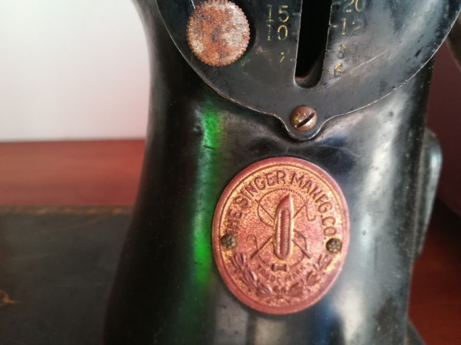 Cabeça de máquina de costura Singer para restauro