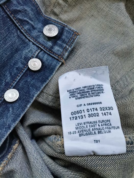 spodnie levis 501  w 32  l30