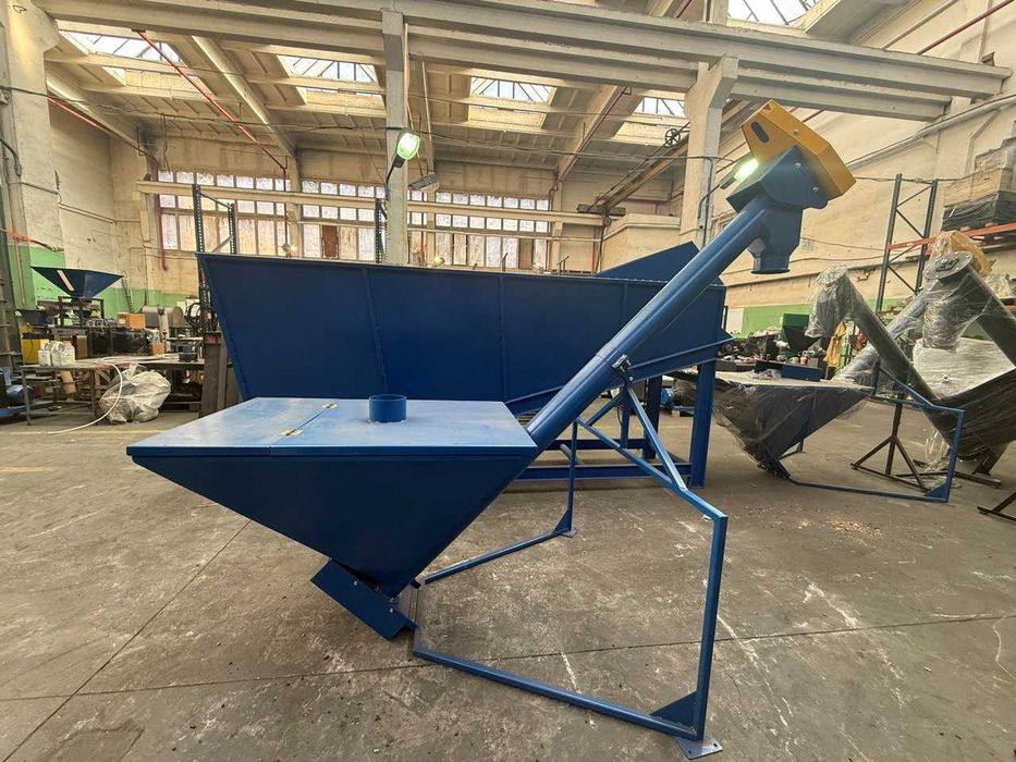 Podajnik ślimakowy do sypkich materiałów PS-500 | 400 kg/h dla trocin