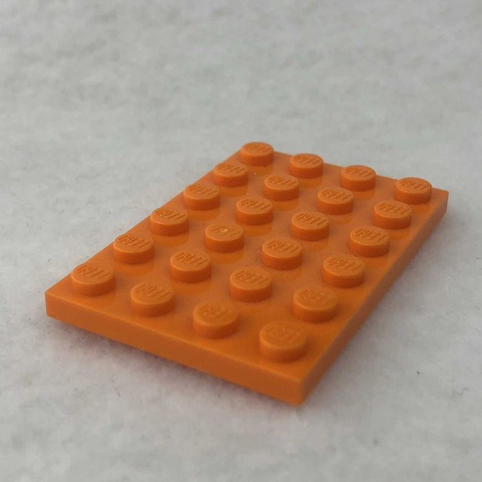 LEGO płytka 4x6 pomarańczowy 6221691 4295308 4173944 4125267 3032