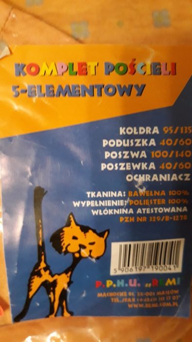 Komplet pościeli do dziecięcego łóżeczka