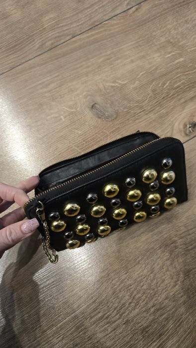 Torebka skóra Zara z dżetami