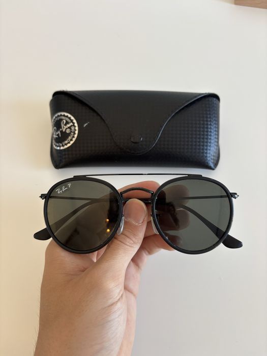 Ray-Ban Round Double Bridge RB3647N polarized sunglasses