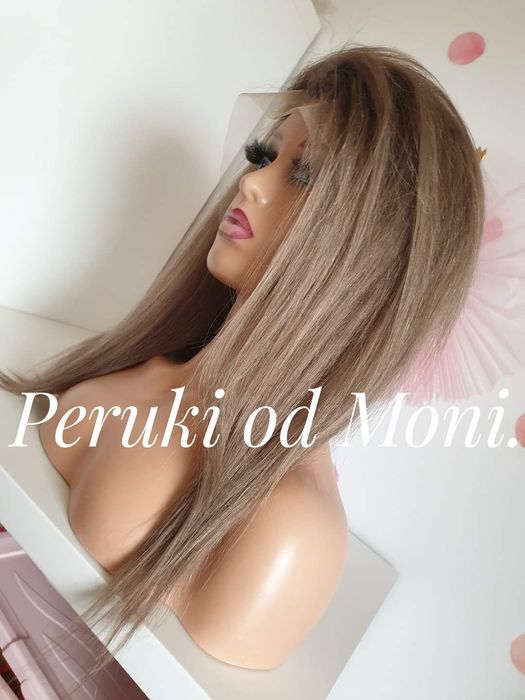 Peruka chłodny brąz