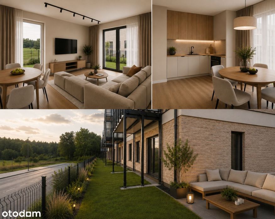 Mieszkanie marzeń: 3 pokoje + ogród 60 m² | 18 km od Krakowa | GOTOWE