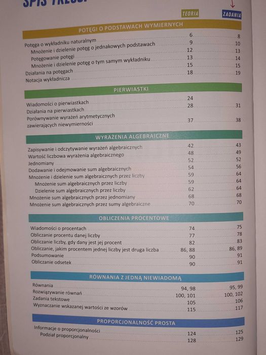 Repetytorium Szkoła podstawowa Matematyka Klasy 7-8