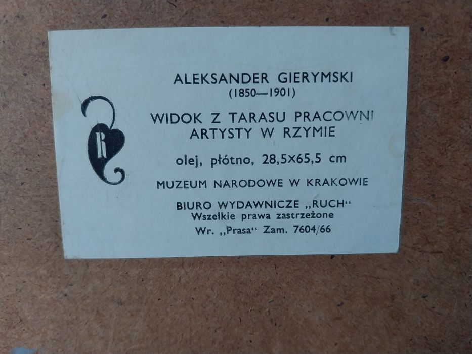 Obraz-reprodukcja A. Gierymski