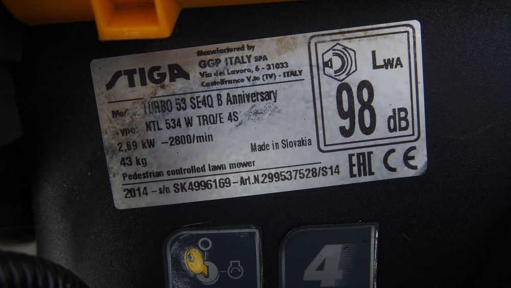 Stiga Turbo 53 SE4Q kosiarka spoalinowa Fv23%