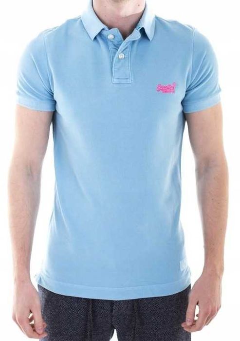 SuperDry Vintage Polo Koszulka Męska XL Oryginalna Super Dry