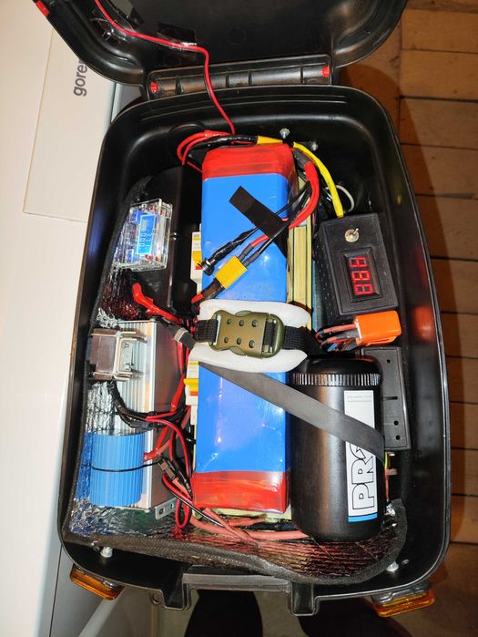 Єлектровелосипед 2-х приводній 1000W+750W, 52V, 48V, 24Ah+19Ah
