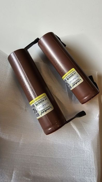 Ogniwo 18650 LG HG2 z blaszkami, akumulatorek li-Ion 3,7V, 10 szt.