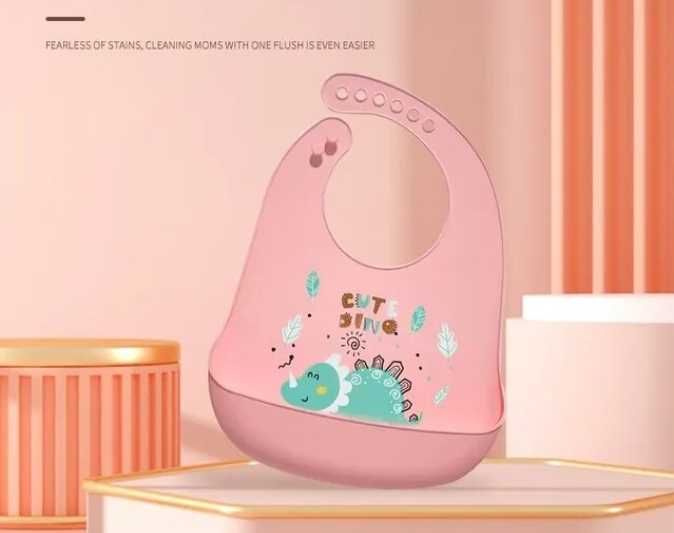 Силиконовые слюнявчики с карманом /Дитячий силіконовий слюнявчик