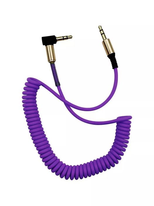 Кабель посилений AUX Jack 3.5мм кручений