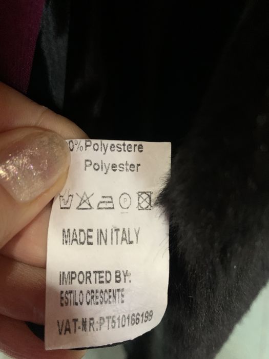 Vendo o casaco imitação de vizon. Cintetico