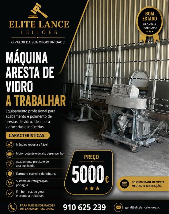 Maquina arestas vidros