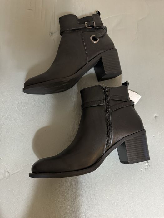 Hush Puppies Koturnowe Ankle Boots 40 Czarne