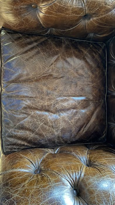 Fotel skorzany chesterfield Almi Decor