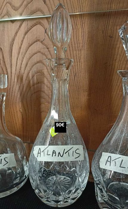 Lote Garrafas Cristal Atlantis 2