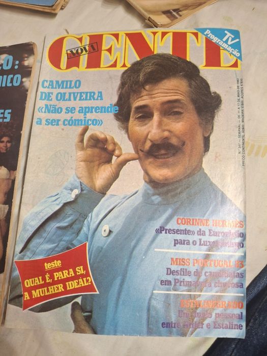 Revistas vintage gente radio televisão camilo Oliveira