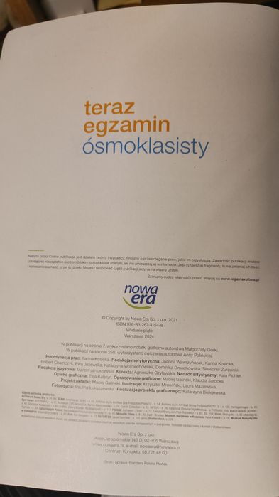 Repetytorium teraz egzamin ośmioklasisty j. polski