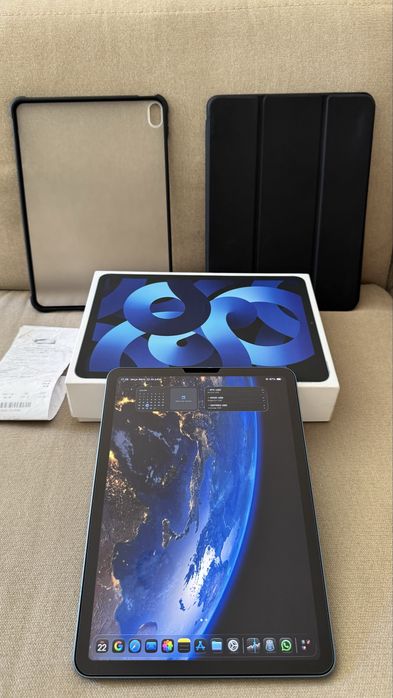Ipad Air M1  10.9’’  azul com caixa e nota63825200250755121