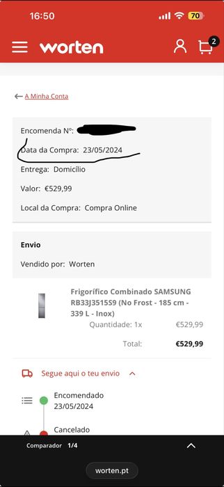 Frigorifico combinado SAMSUNG - No frost