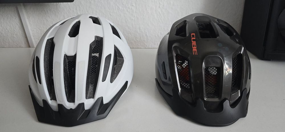 Kask rowerowy Cube, Crivit komplet