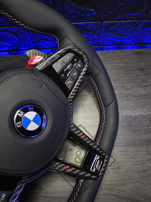 Volante M Perfomance Carbono Real BMW - Com Airbag