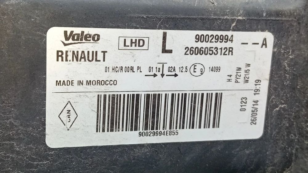 Ótica / farol esquerda DACIA Sandero II (5S_)