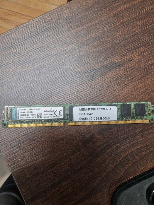 Pamięć RAM Serwerowa Kingston 8GB DDR3 ECC REG 1333MHz KVR13R9S4L/8