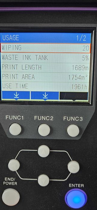 Ploter Mimaki UCJV 150-160 UV LED druk i cięcie, niski przebieg,12m gw