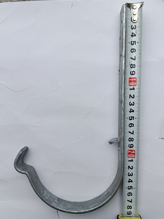Haki rynnowe 36 szt ocynk solidne  150 mm nadkrokwiowe