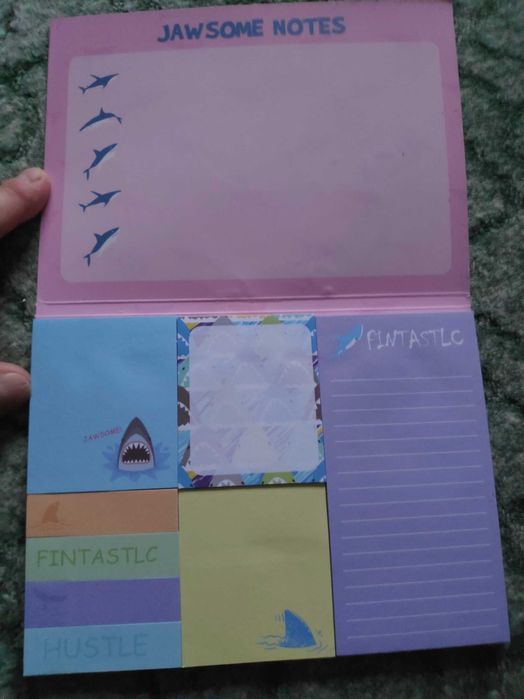 Komplet notesów z rekinem