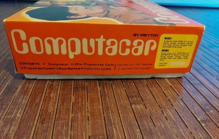 Computatacar brinquedo vintage 1970 carro com memória Mettoy