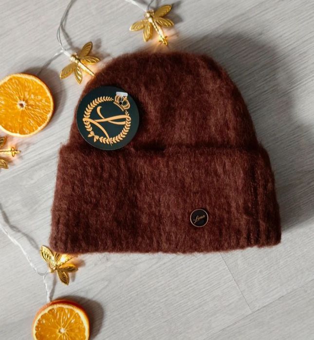 Czapka damska z wełną