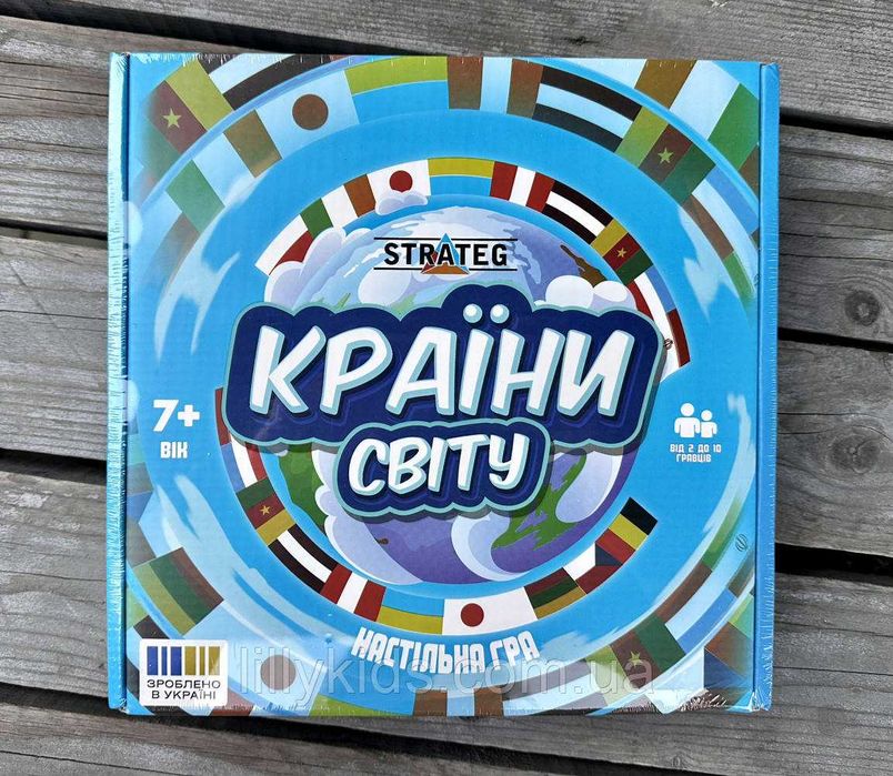 Настільна розвиваюча гра Країни Світу (Прапори Світу) Стратег, Strateg