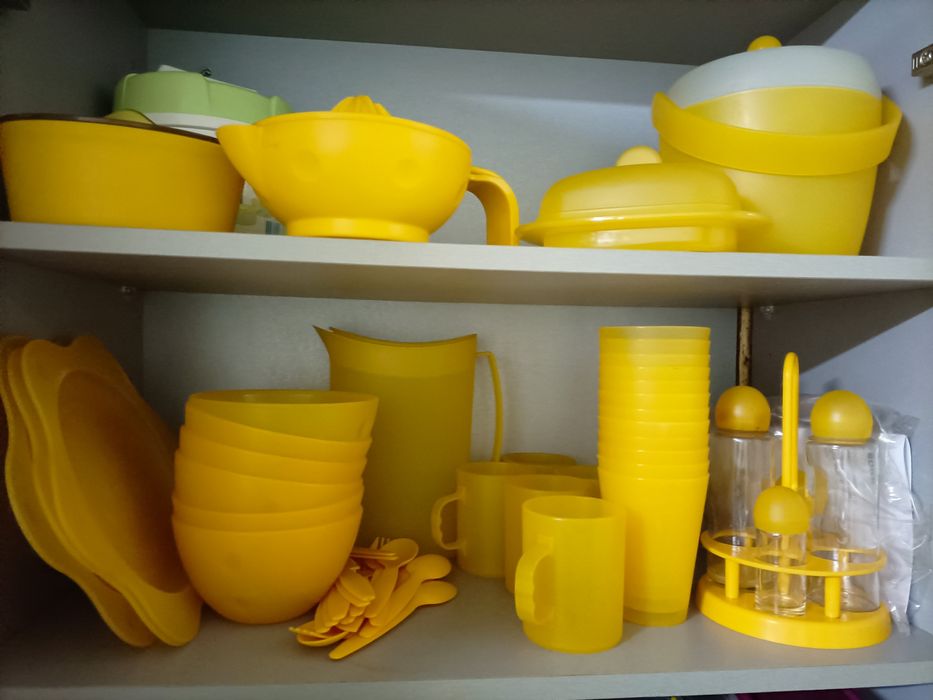 Conjunto de louça plástico