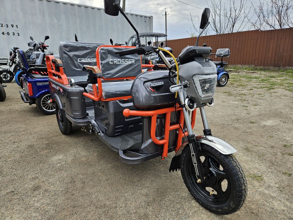 ЭЛЕКТРОСКУТЕРЫ электротрицикл скутер трицикл кросер tr1 tr5 cargo10  стокмото мопеды  stokmoto