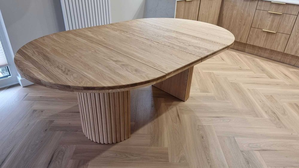 Stół dębowy rozkładany rustykalny modern farmhouse PRODUCENT
