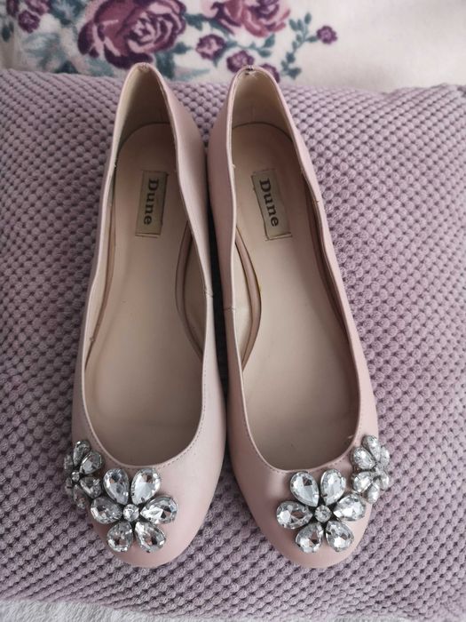 Buty skorzane balerinki 40
