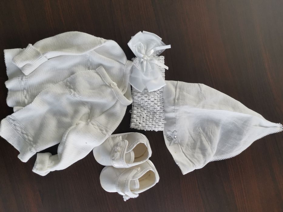Zestaw do chrztu dziewczynka 62/68 komplet
