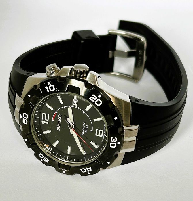 SEIKO KINETIC Diver Style 100M – SKA445P2 – NOWY AKUMULATOR – Full Set