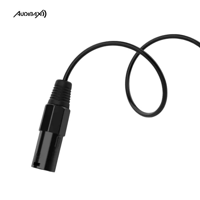 Audibax Silver Black Cable 2 XLR macho para 1 XLR fêmea 20 cm