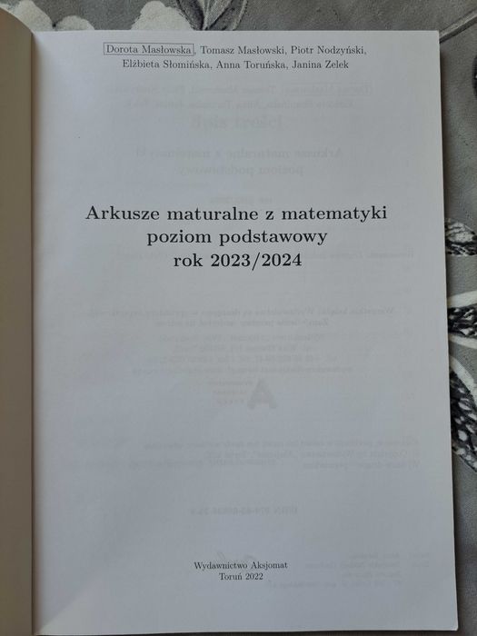 Arkusze maturalne z matematyki