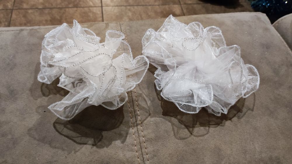 Резинки банты белые