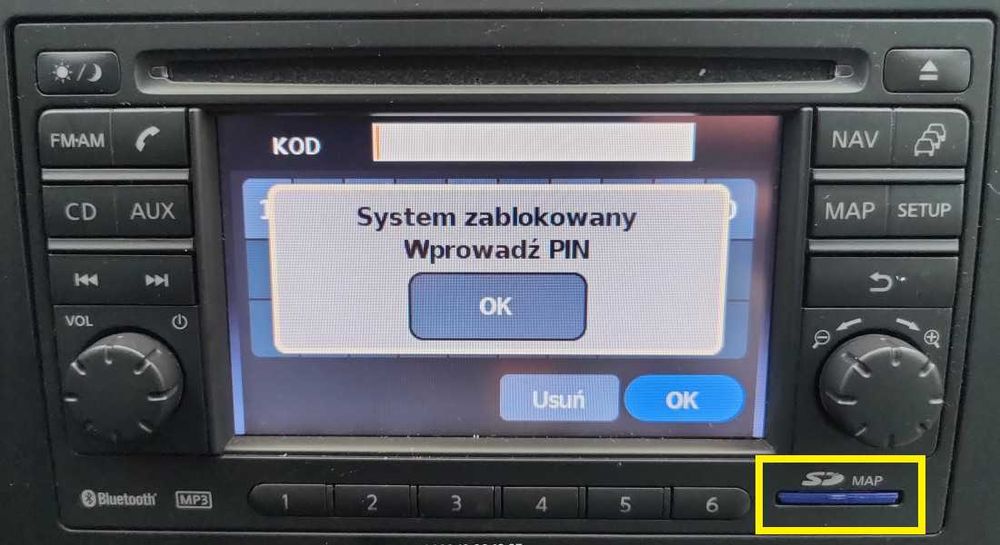 Nissan Polskie menu lektor Mapa LCN1 Qashqai Juke Micra